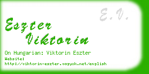 eszter viktorin business card